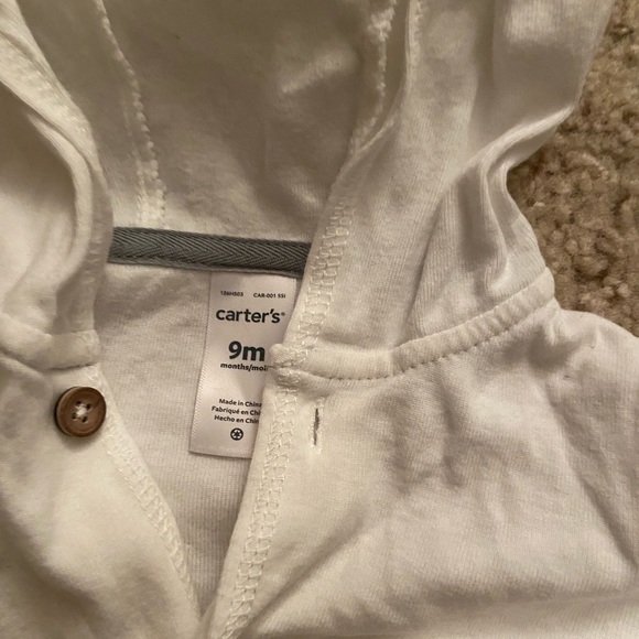 Carters 9 month 3 piece outfit gender neutral word art happy little loved - Picture 5 of 7